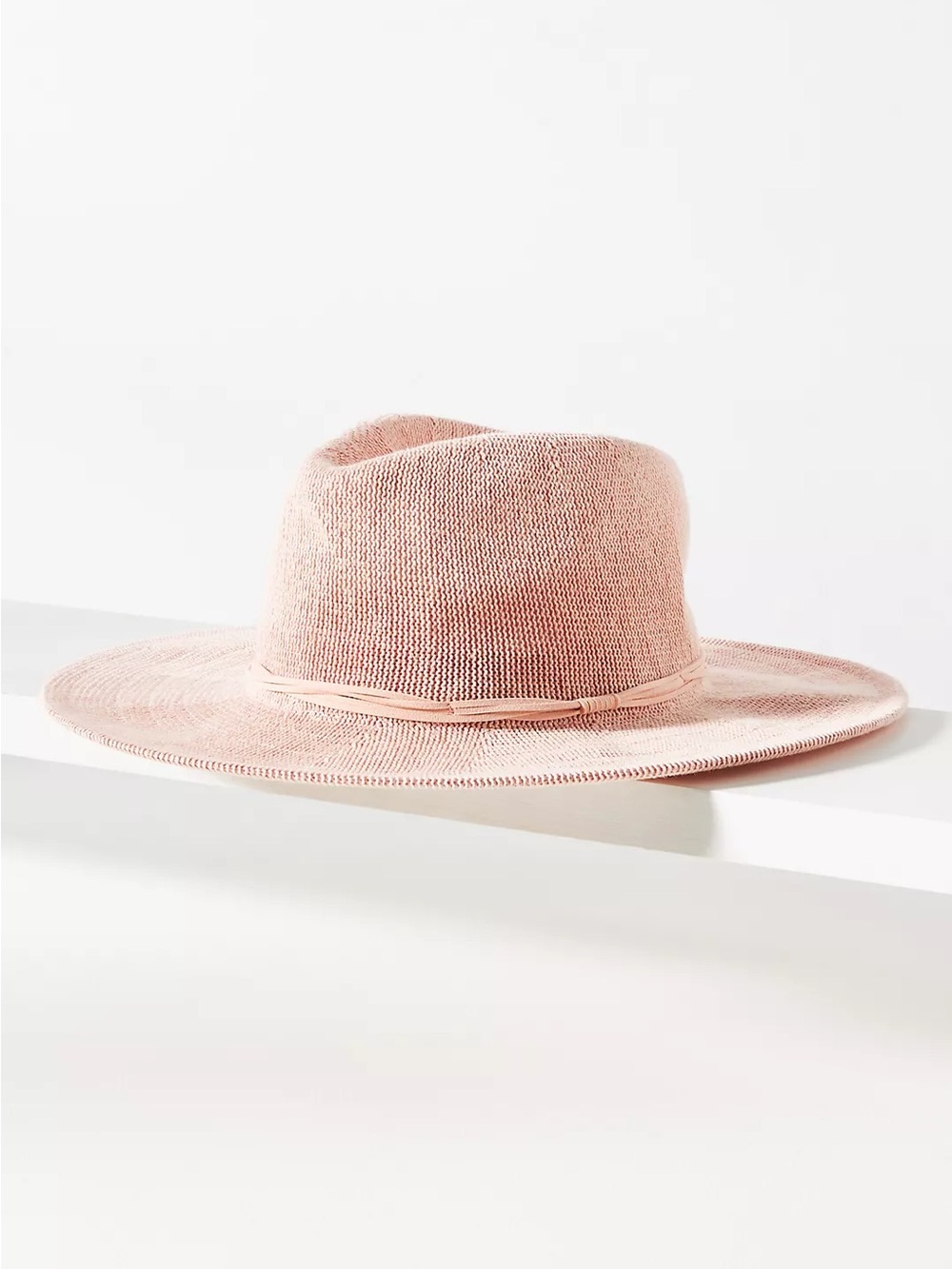Anthropologie | NWT Wyeth Leather-Trimmed Rancher Hat Pink